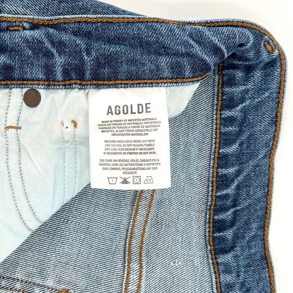 Agolde Toni Distressed Medium Wash Skinny Jeans - Picture 14 of 16